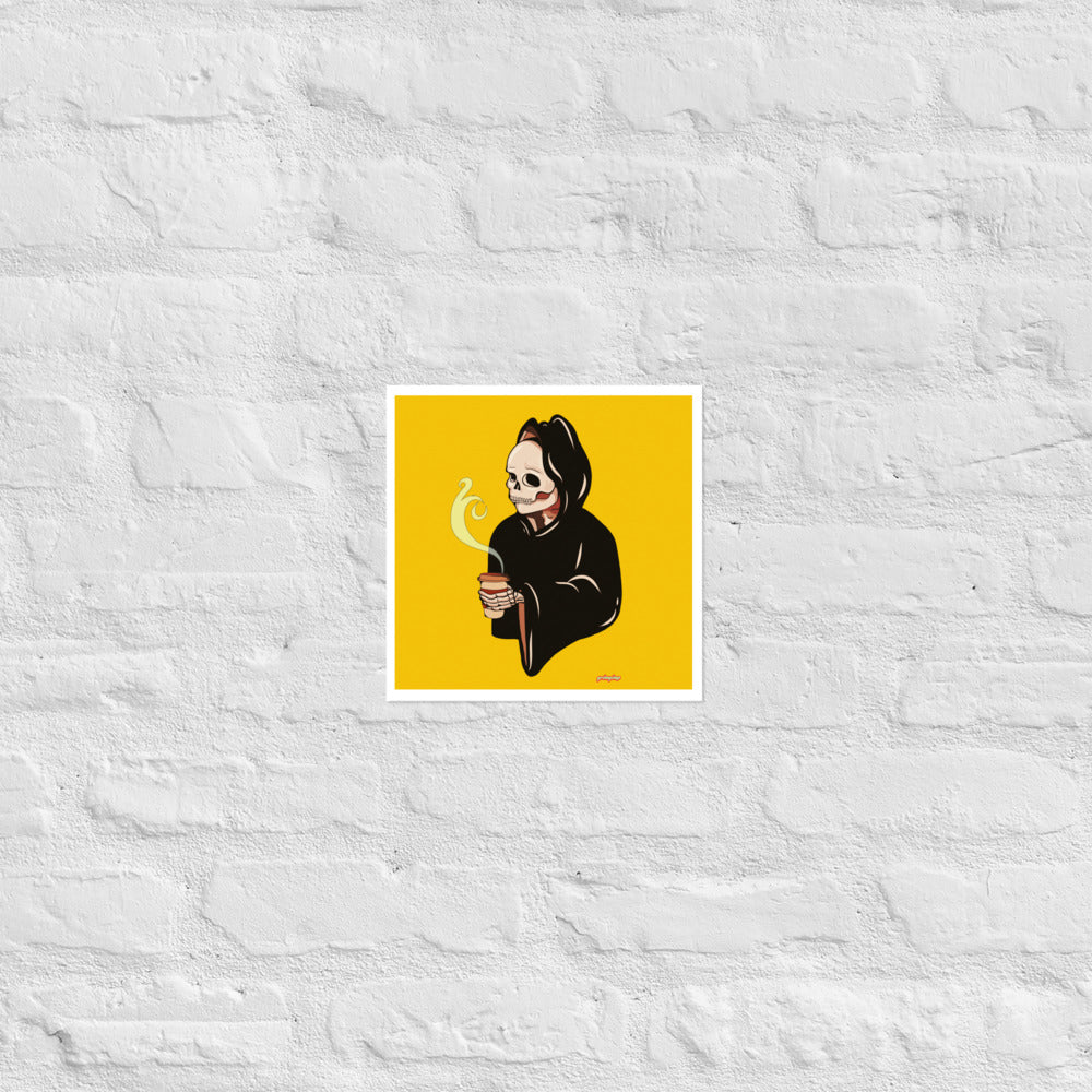 Coffee Before Work matte print