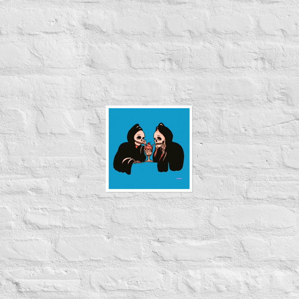 Milkshake Date matte print