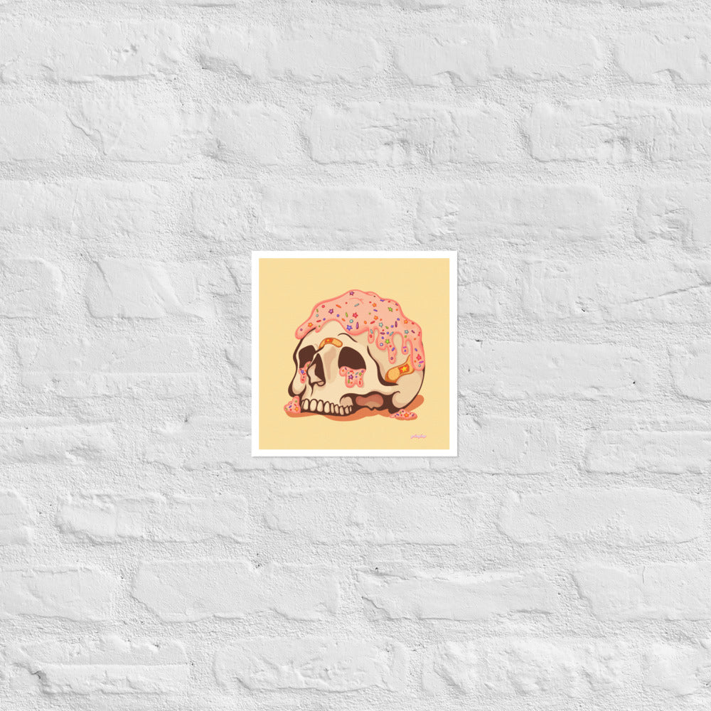Funfetti Skull Cake matte print