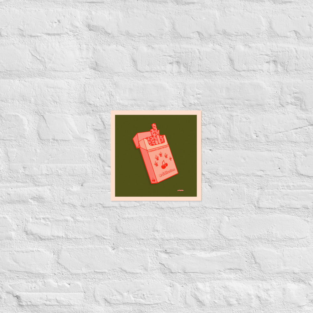 Cherry Flavored Cigs matte print