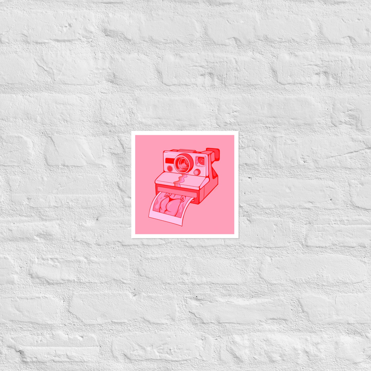 Hot Polaroid (pink) matte print