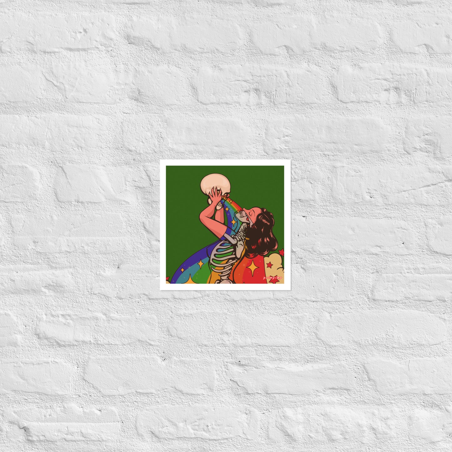 Rainbow X-RAY Babe matte print