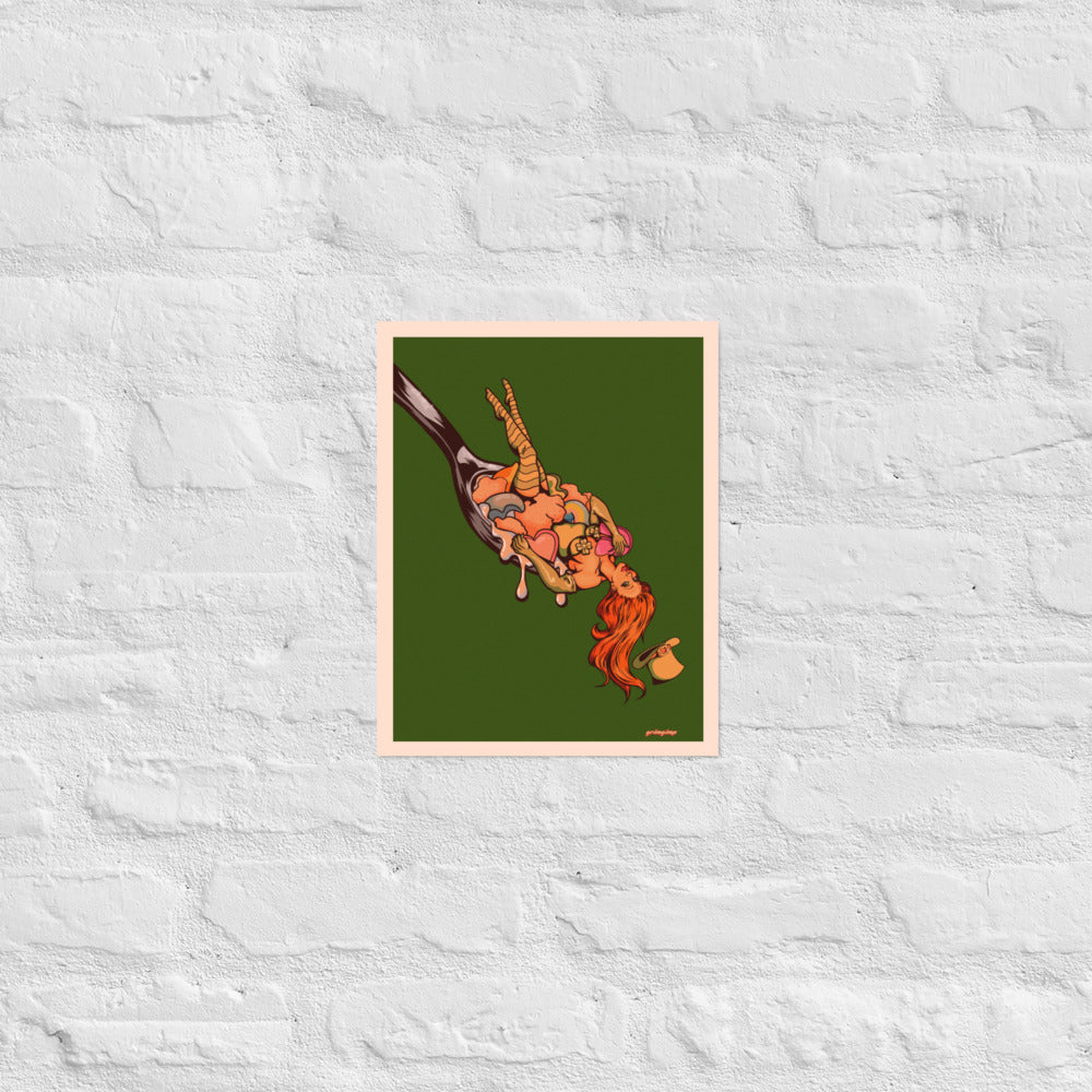 Spoonful of Luck matte print