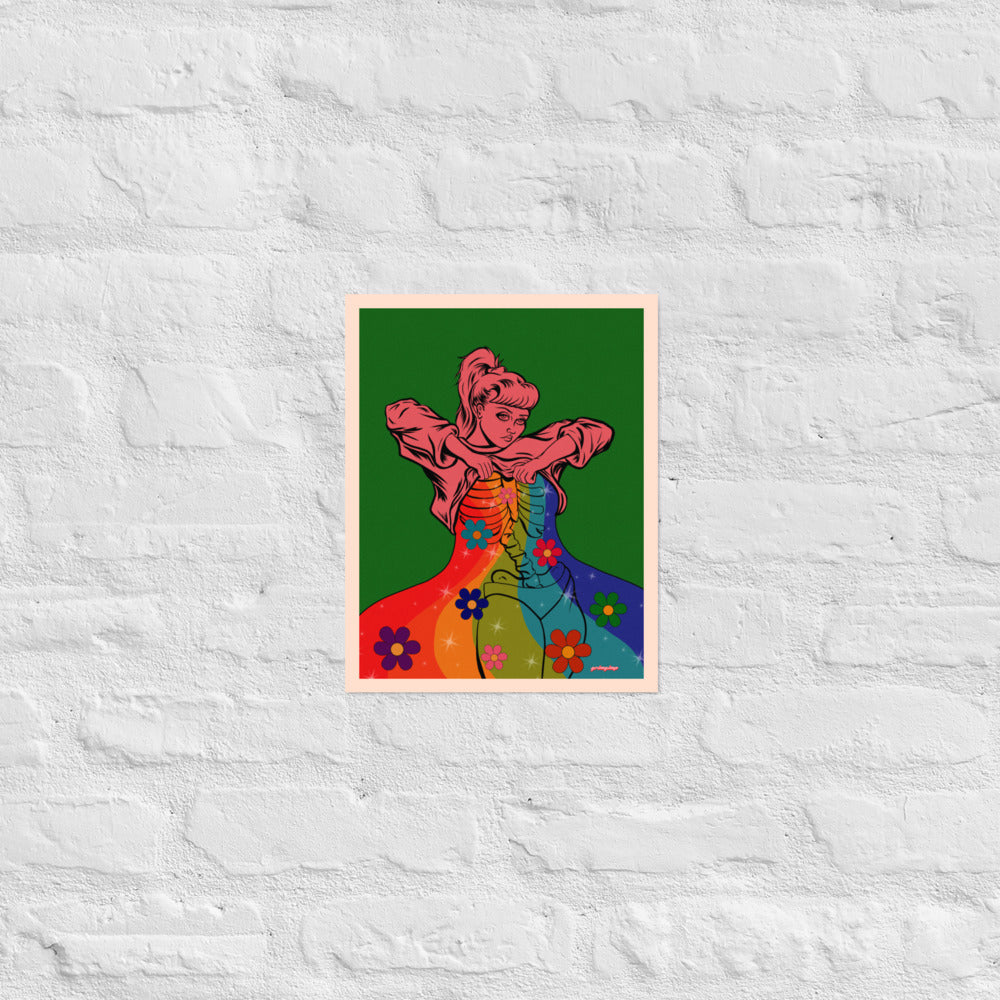 Rainbow Flow matte print