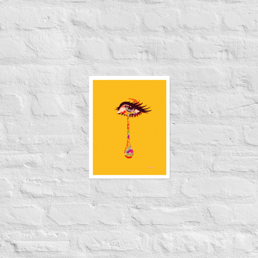 Starry Tears matte print