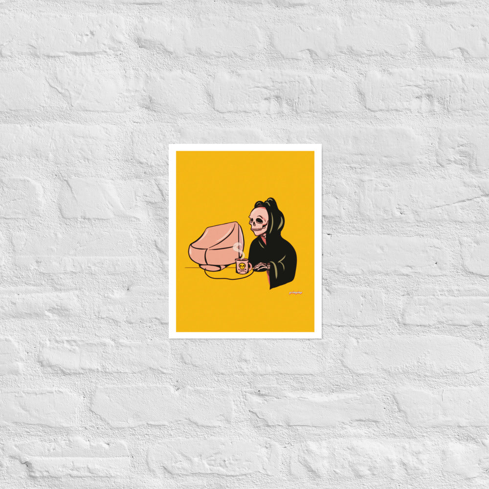 Computer Work matte print