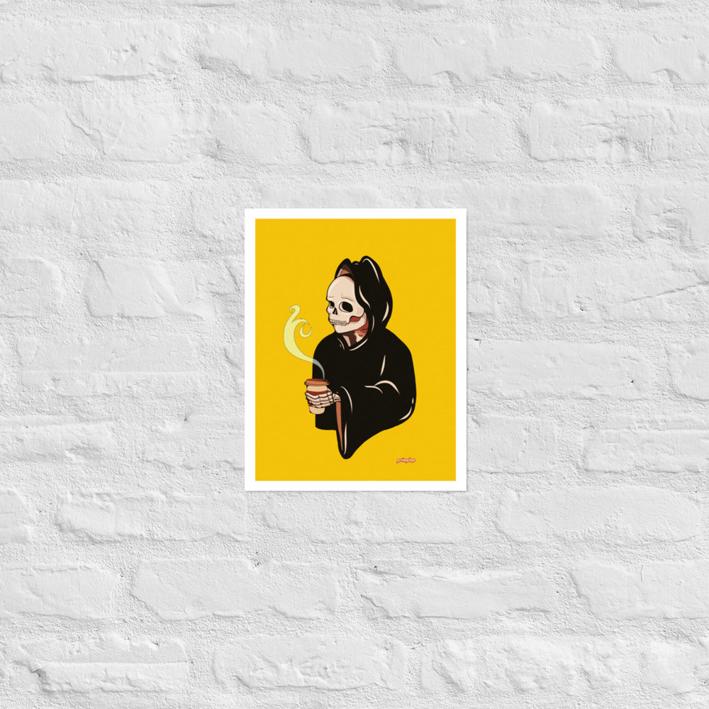 Coffee Before Work matte print