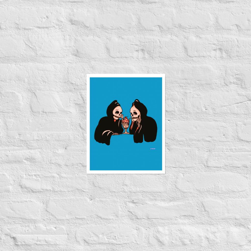 Milkshake Date matte print