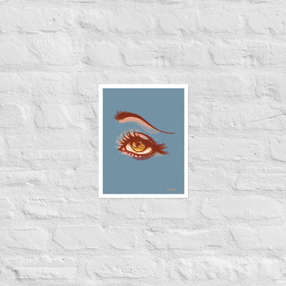 Staring At The Moon matte print
