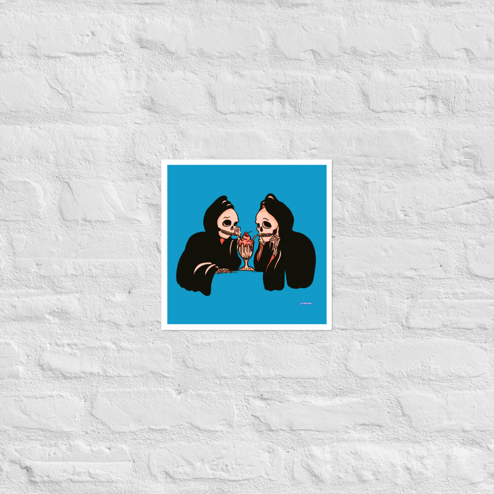 Milkshake Date matte print