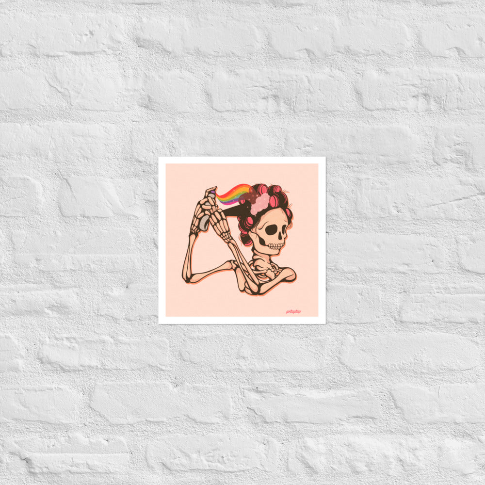 Mama Hair Rolls (soft pink) matte print