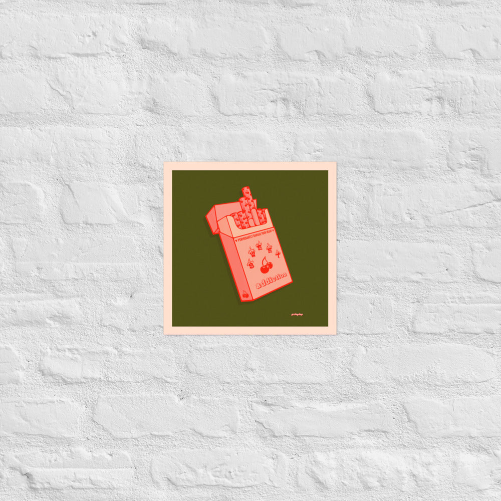 Cherry Flavored Cigs matte print