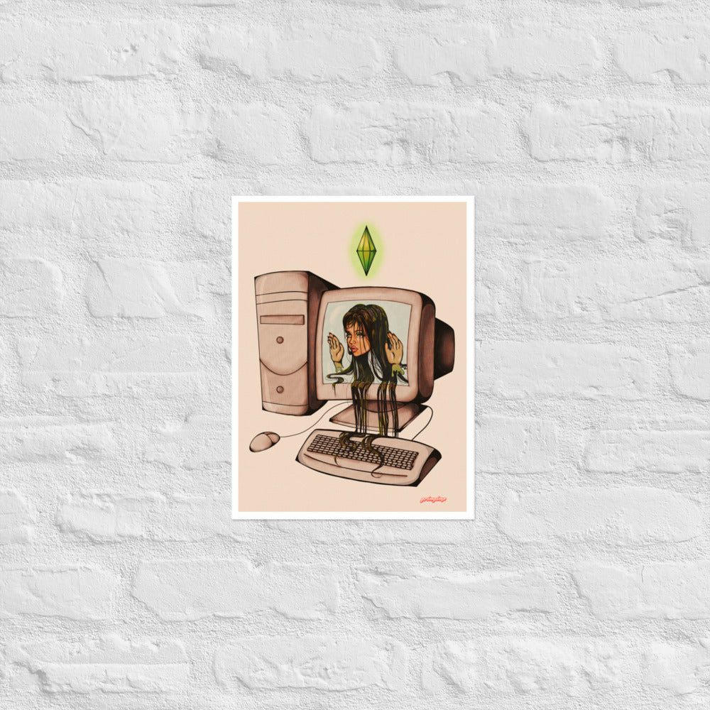 Sims 1 Addict matte print