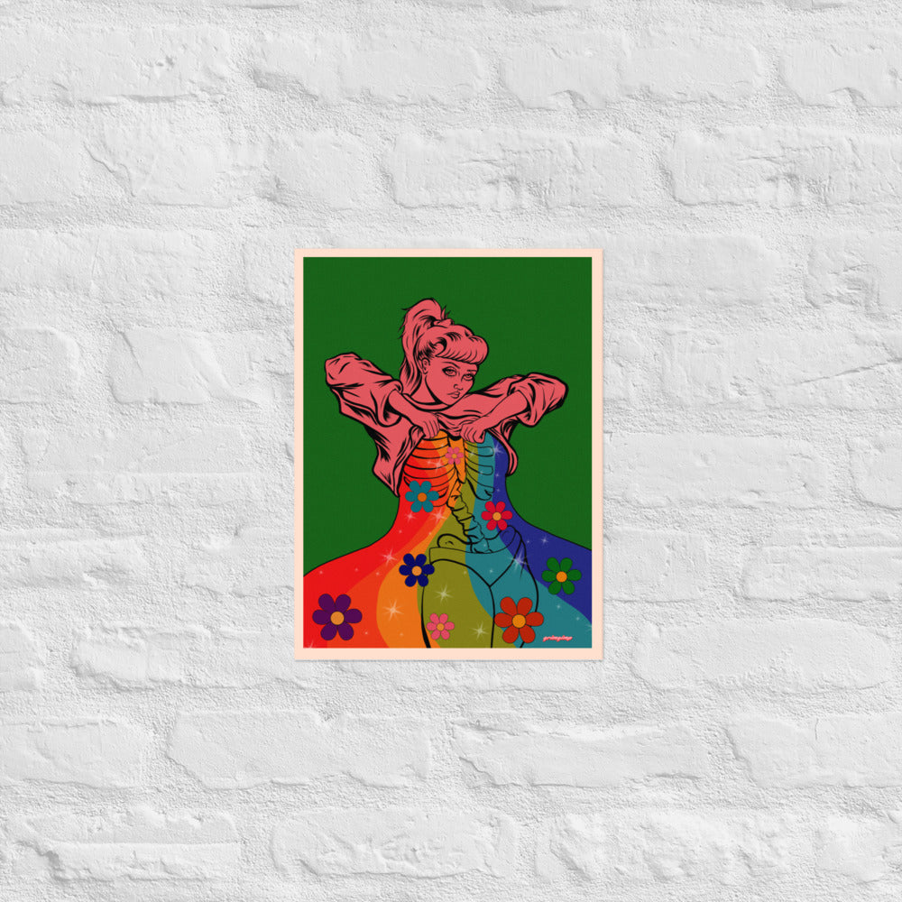 Rainbow Flow matte print