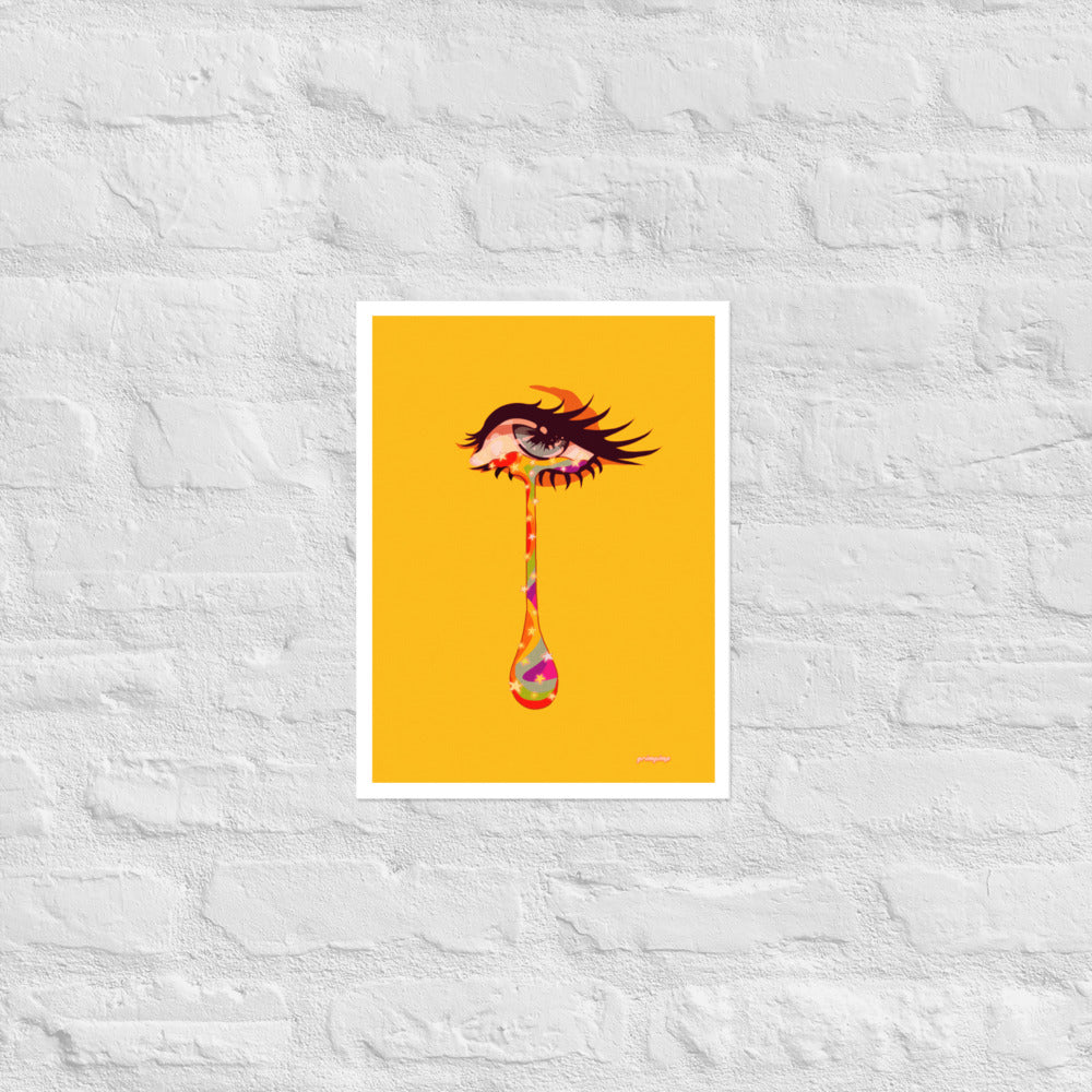 Starry Tears matte print