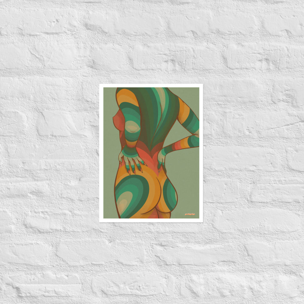 Nude matte print