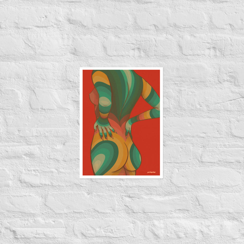 Nude (red) matte print
