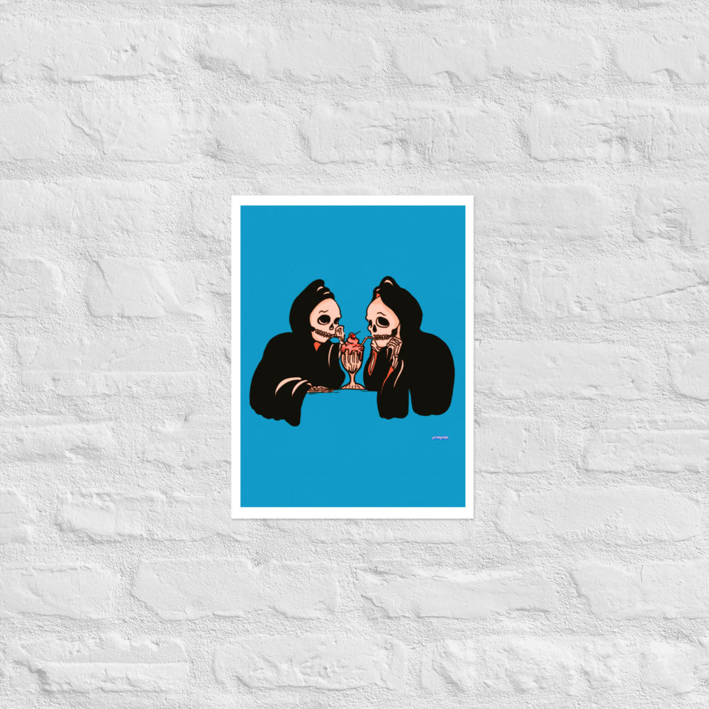 Milkshake Date matte print