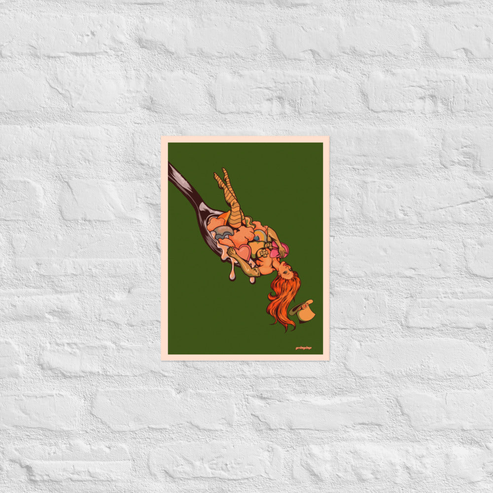 Spoonful of Luck matte print