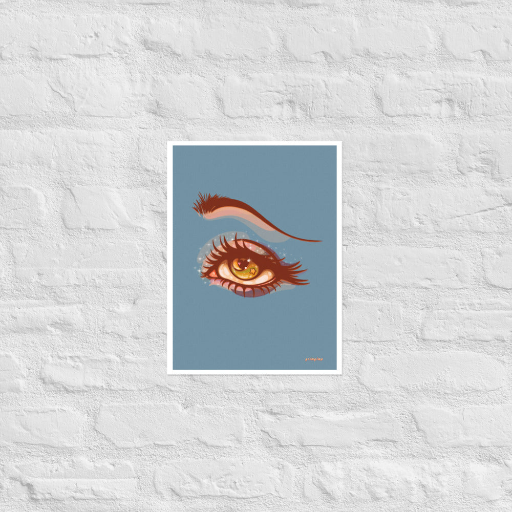 Staring At The Moon matte print