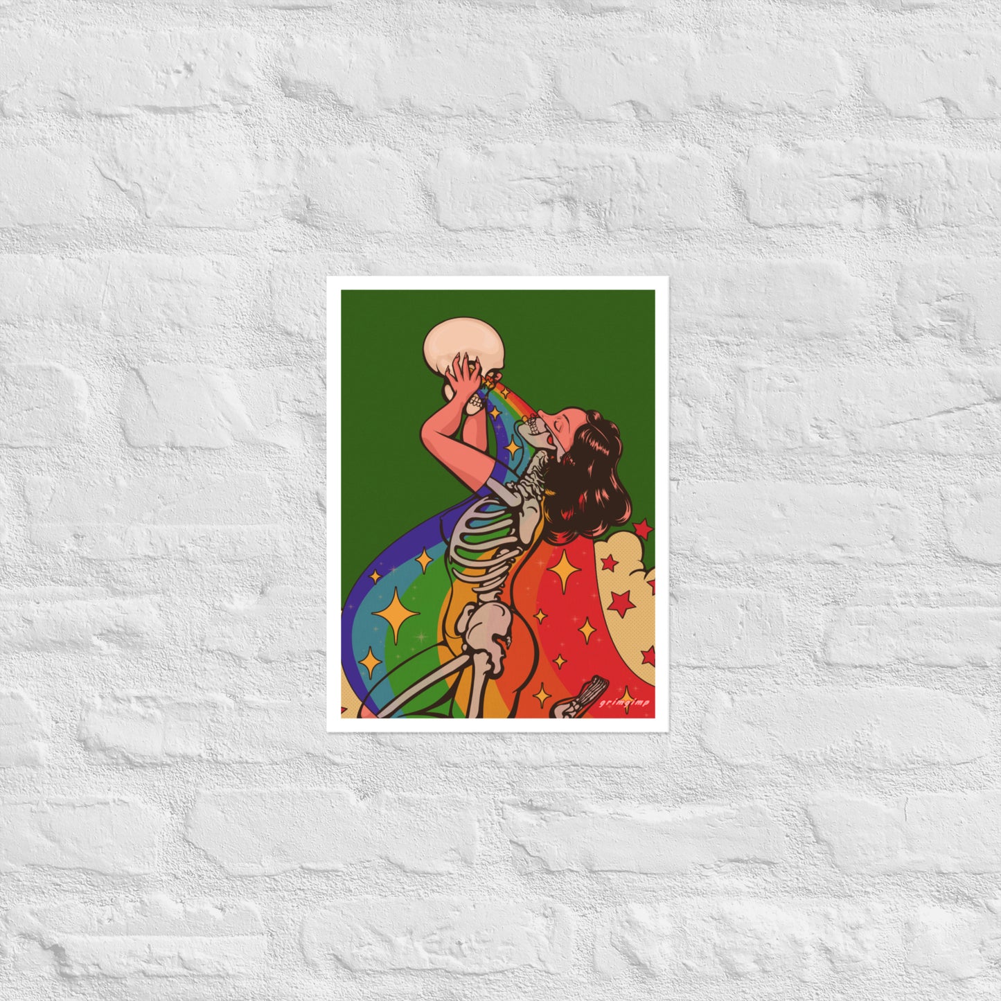 Rainbow X-RAY Babe matte print