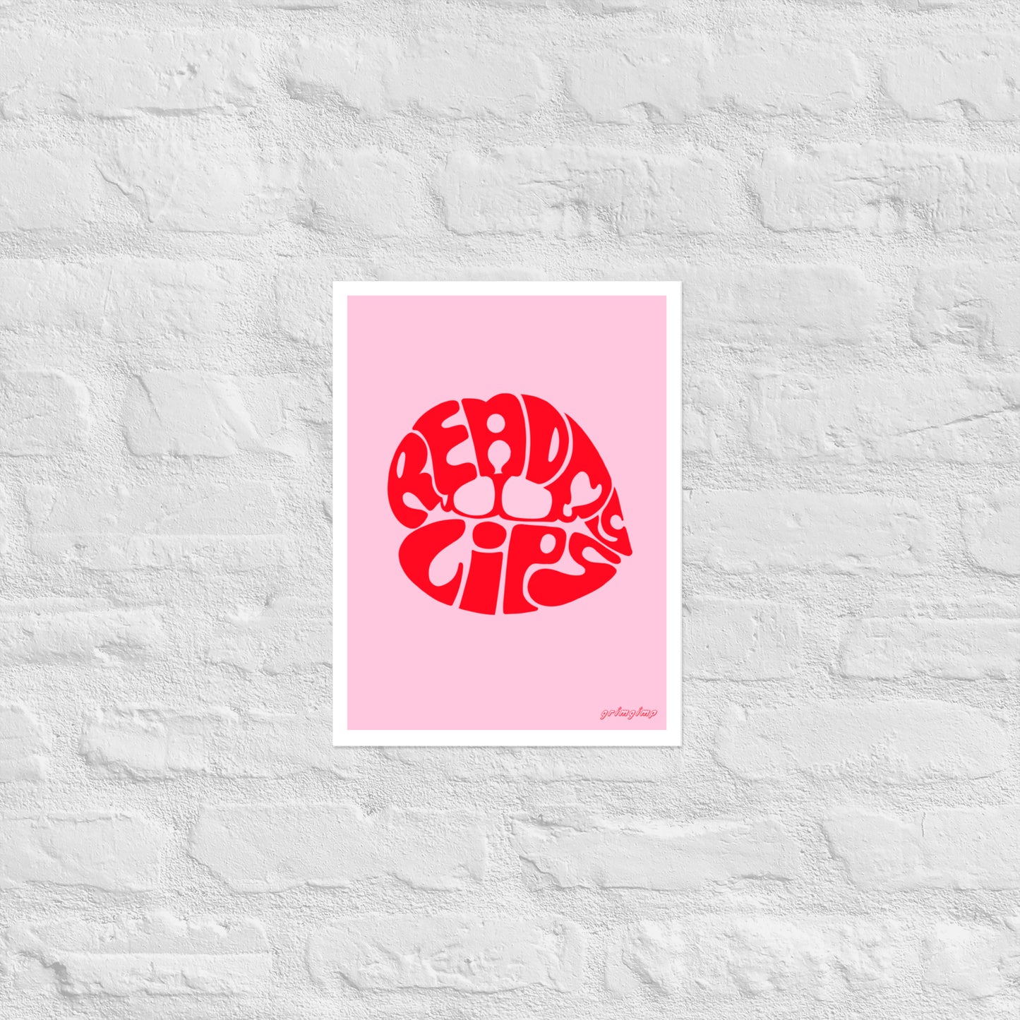 ReadMyLips matte illustration poster