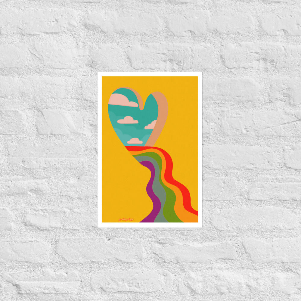 Let the Love Flow matte print