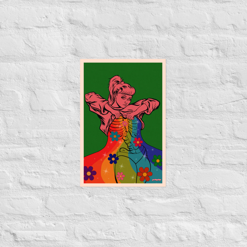Rainbow Flow matte print