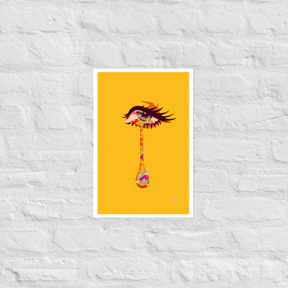 Starry Tears matte print