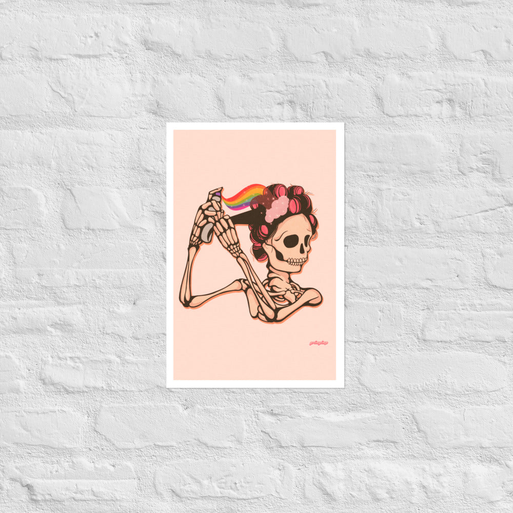 Mama Hair Rolls (soft pink) matte print