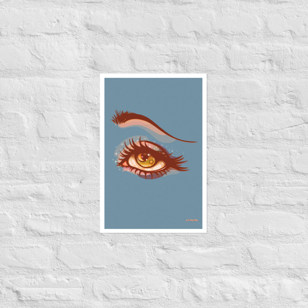 Staring At The Moon matte print