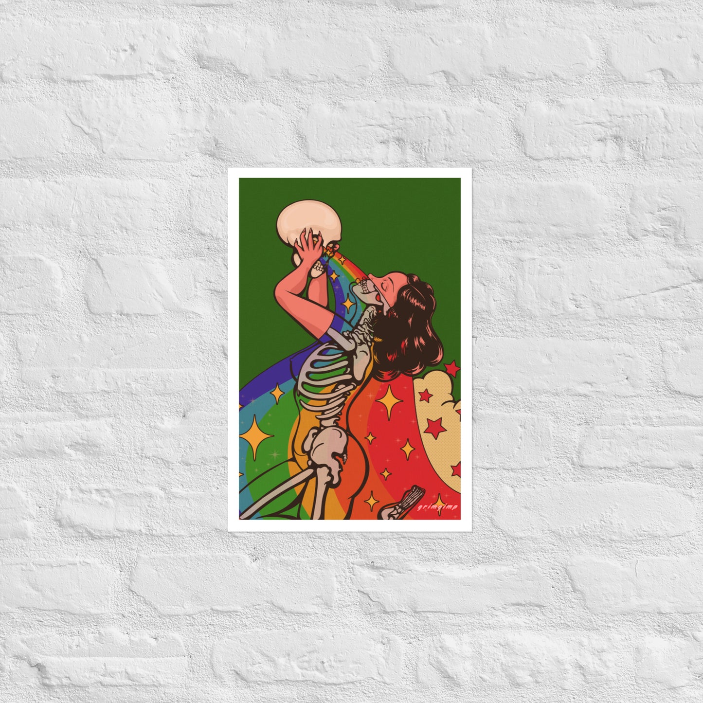 Rainbow X-RAY Babe matte print