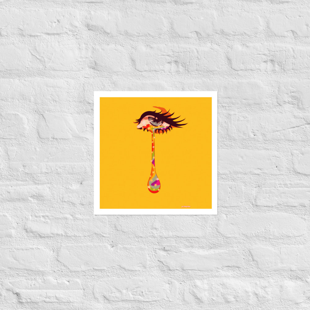 Starry Tears matte print