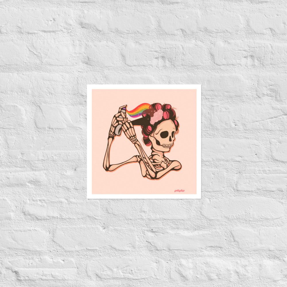 Mama Hair Rolls (soft pink) matte print