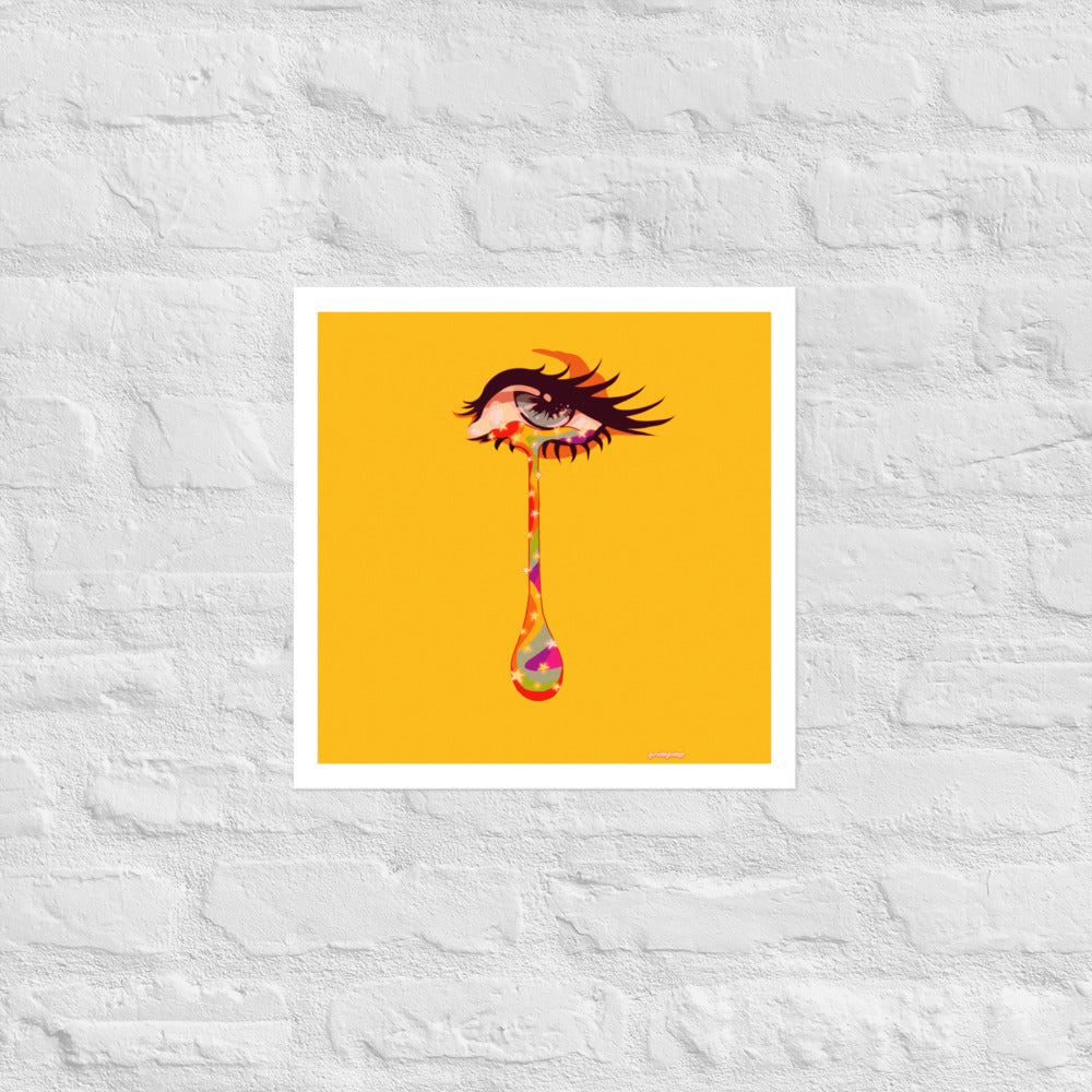 Starry Tears matte print