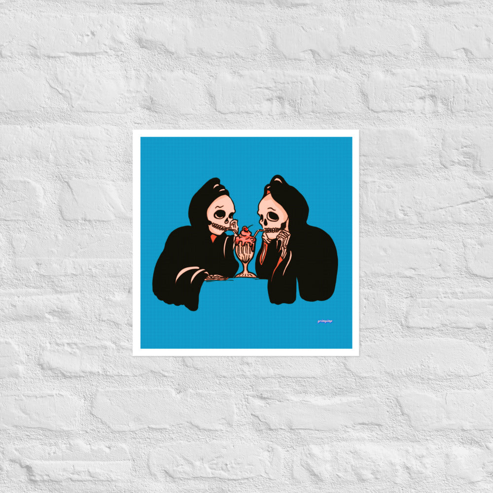 Milkshake Date matte print