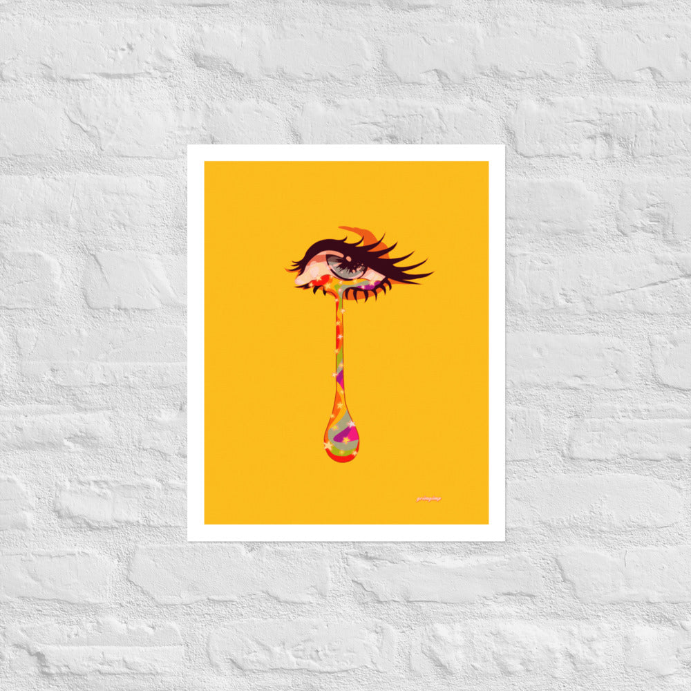 Starry Tears matte print
