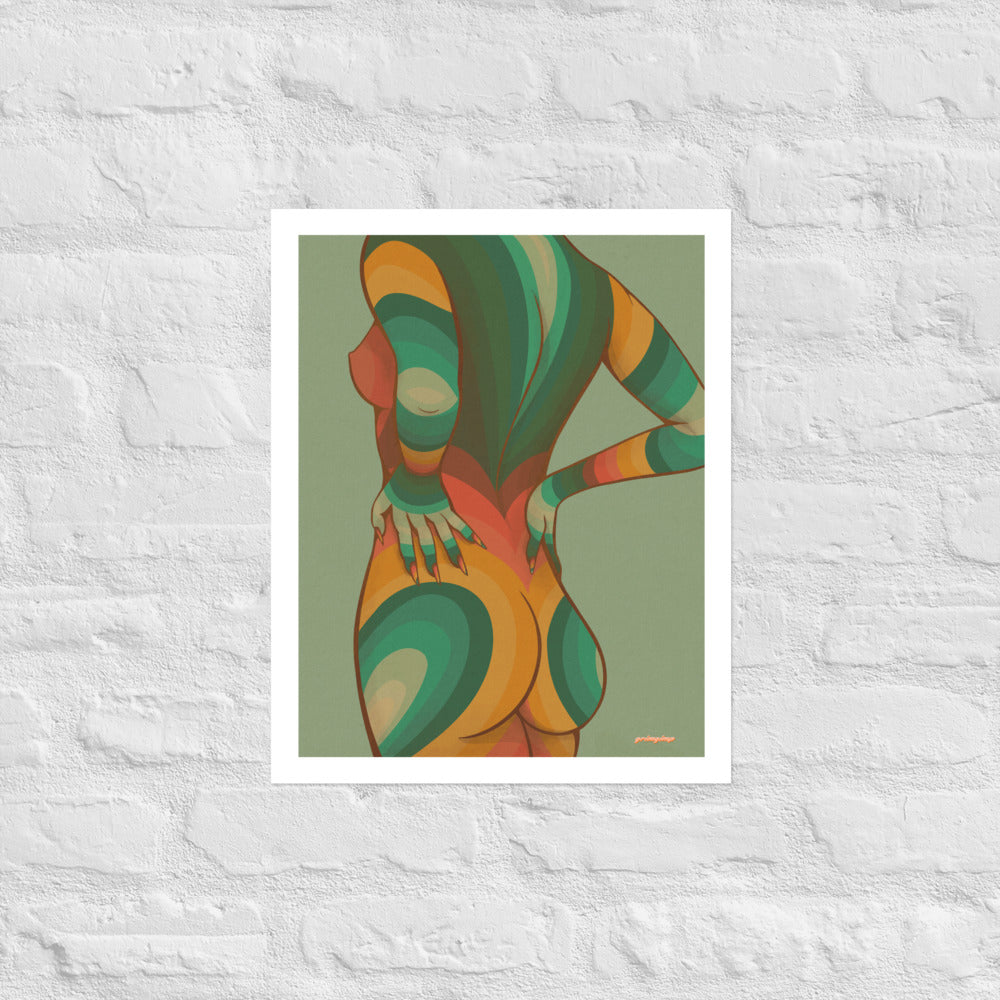 Nude matte print