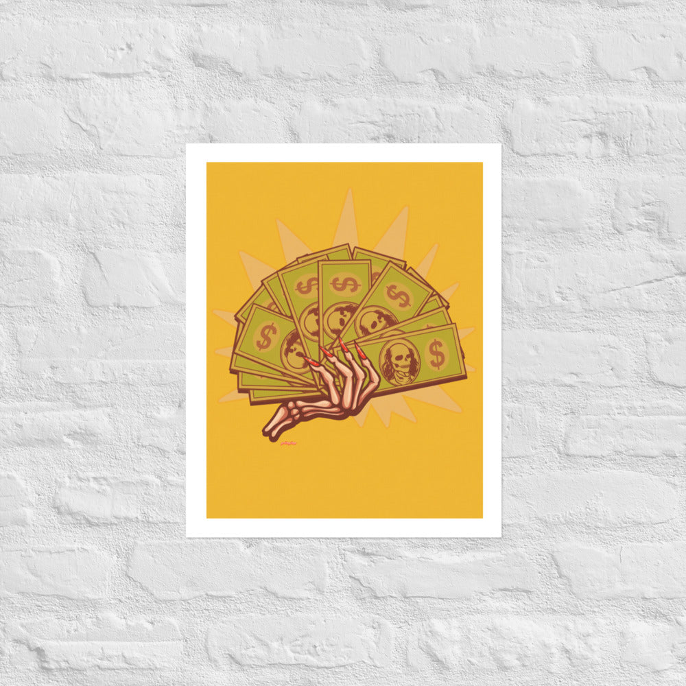 Stacked matte print