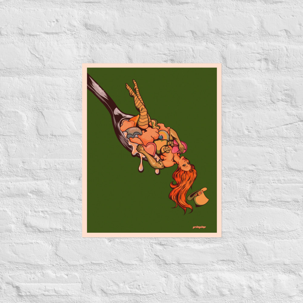 Spoonful of Luck matte print