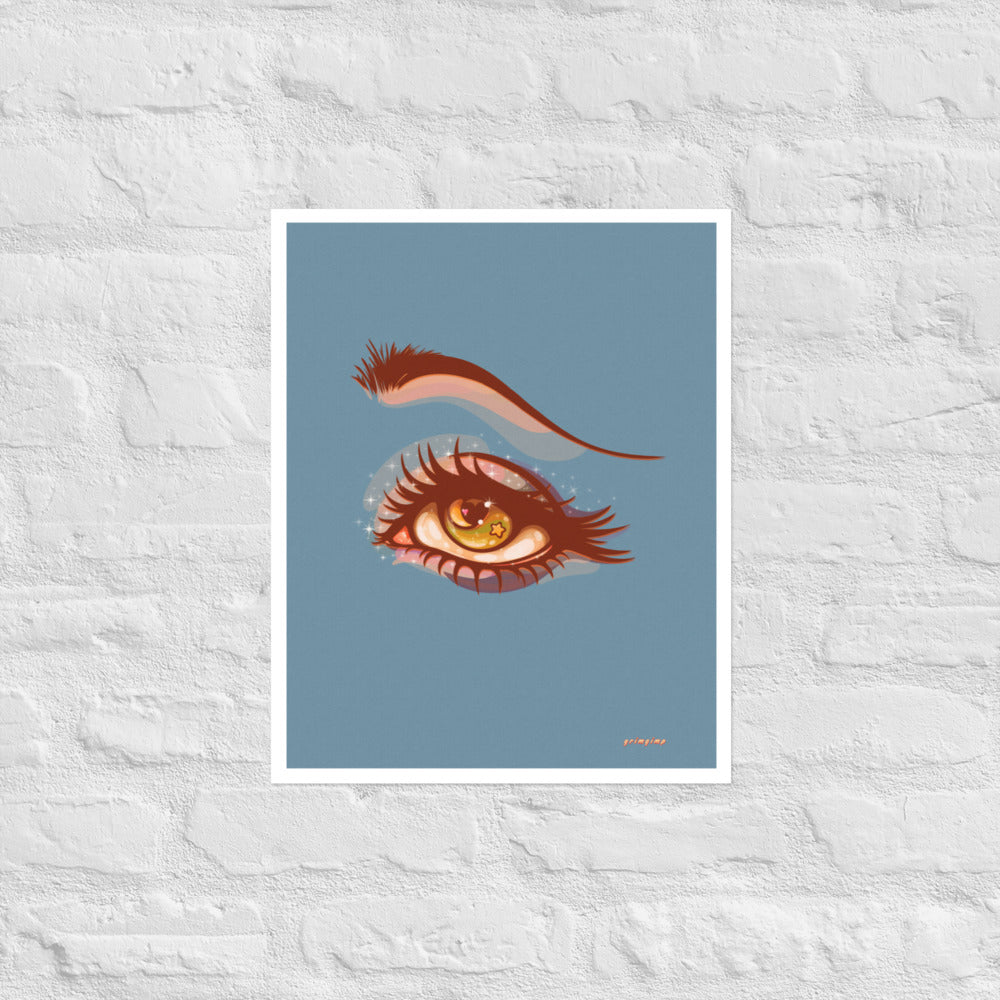 Staring At The Moon matte print