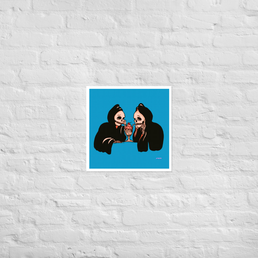 Milkshake Date matte print