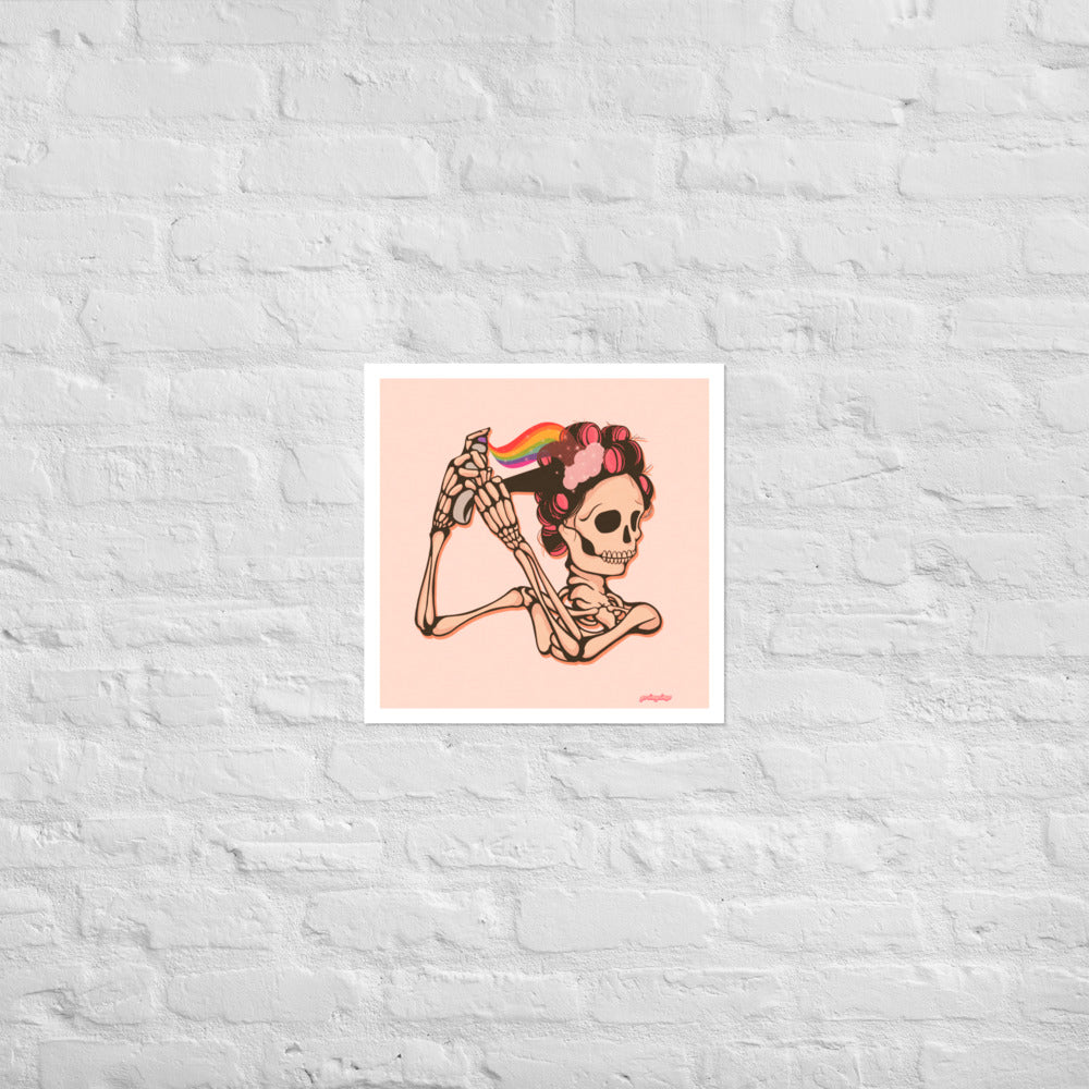 Mama Hair Rolls (soft pink) matte print