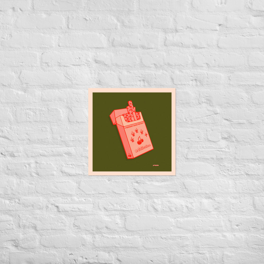 Cherry Flavored Cigs matte print