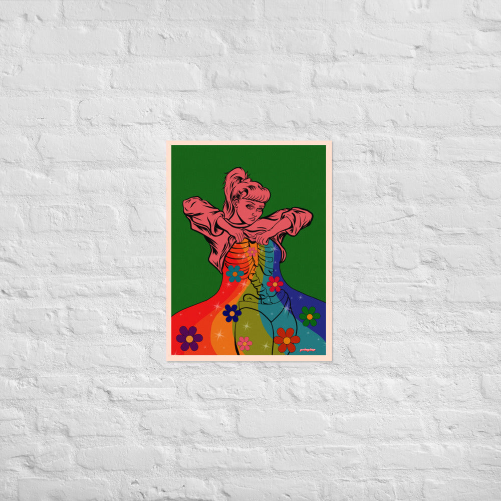 Rainbow Flow matte print