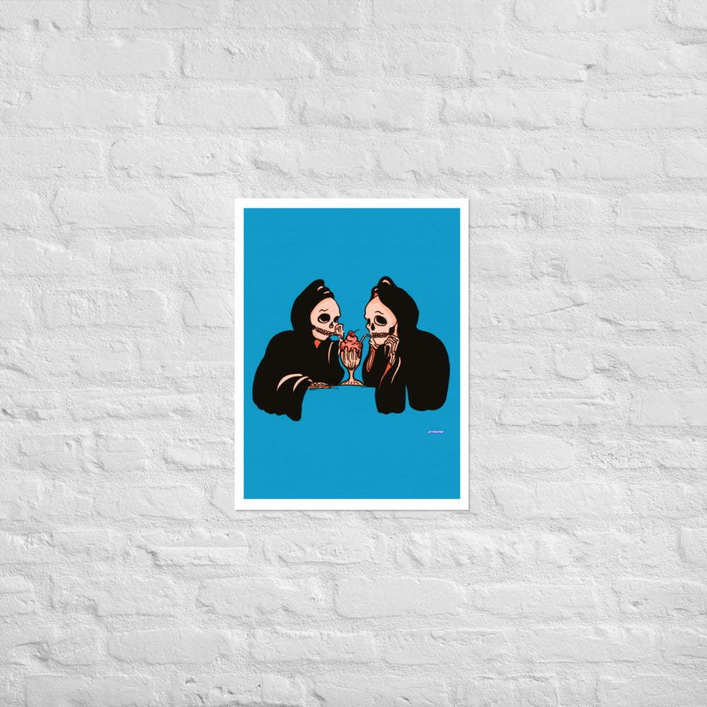 Milkshake Date matte print