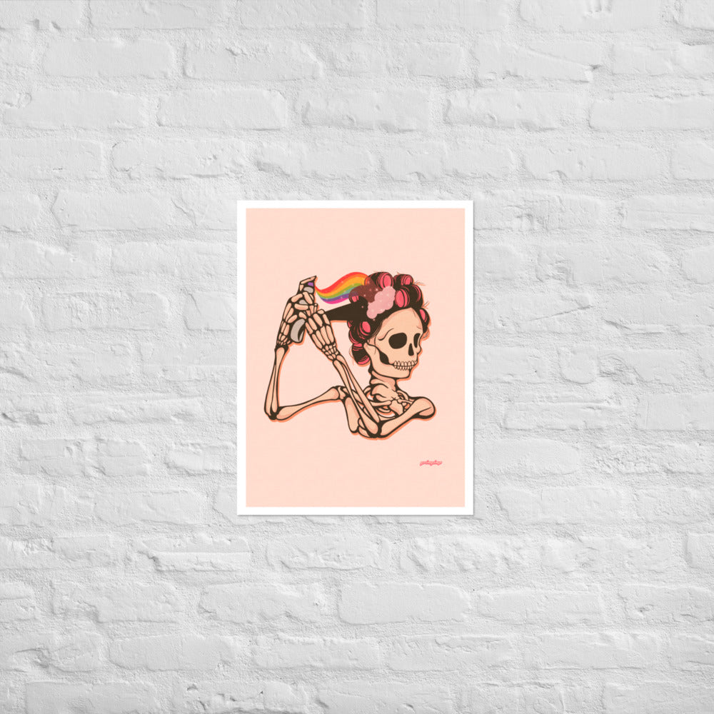 Mama Hair Rolls (soft pink) matte print
