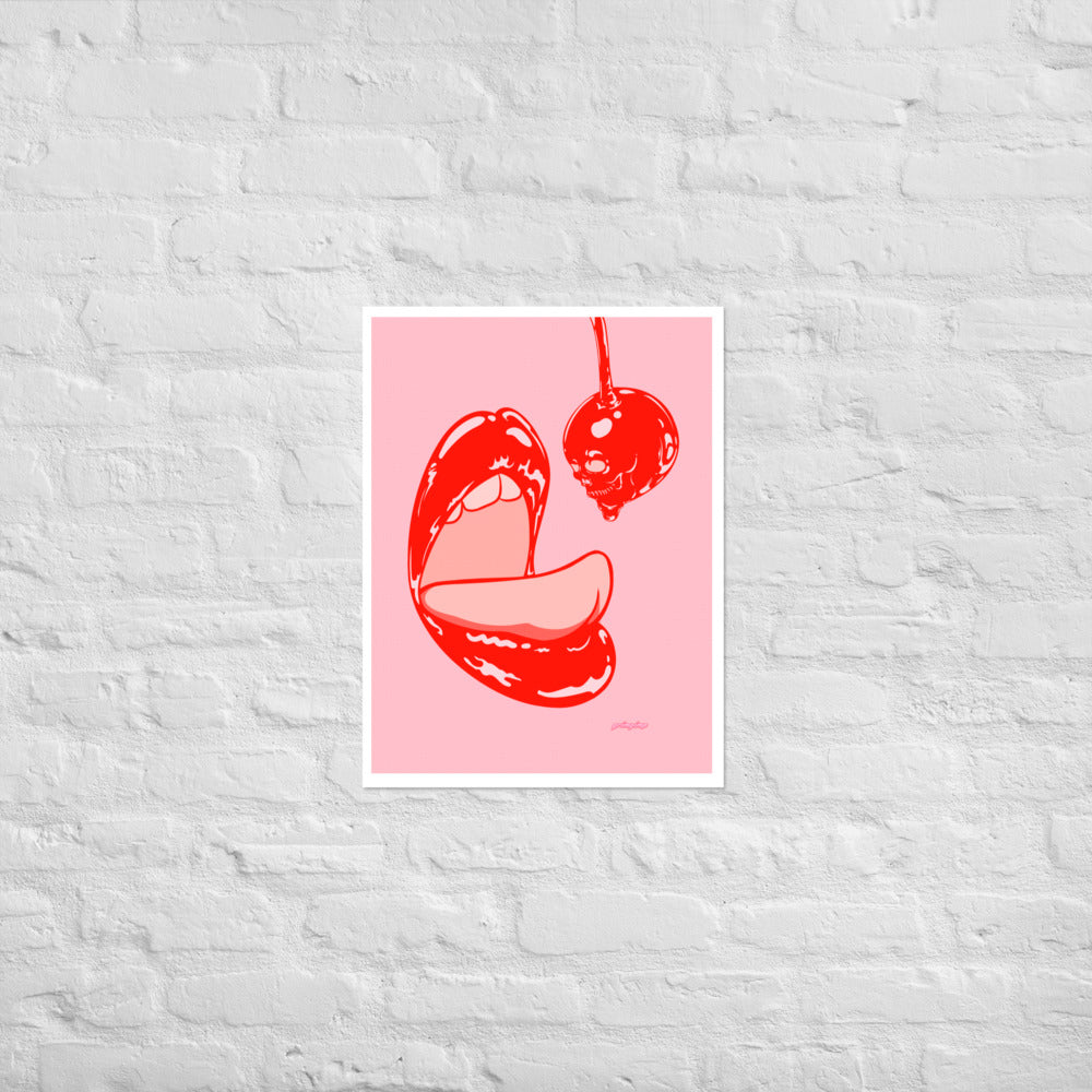 Cherry Lips matte print