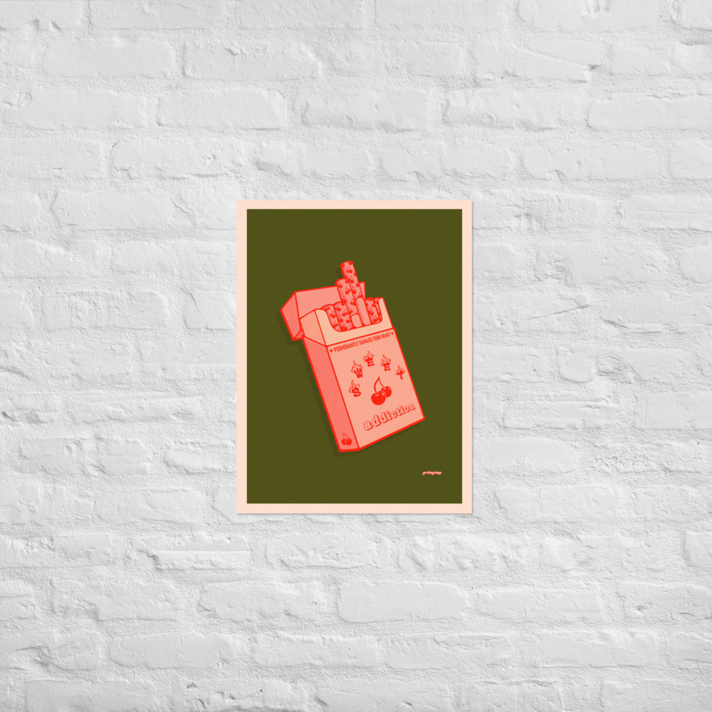 Cherry Flavored Cigs matte print