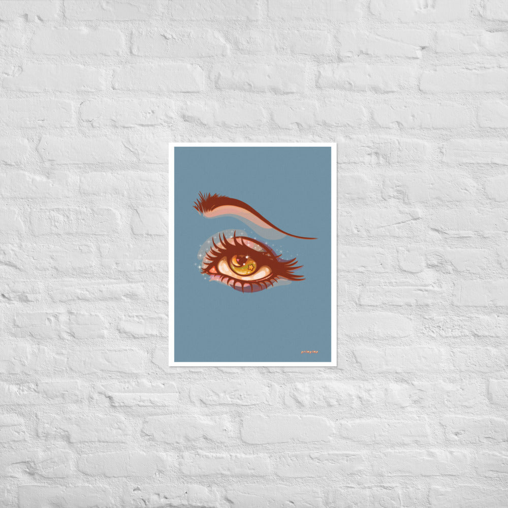 Staring At The Moon matte print